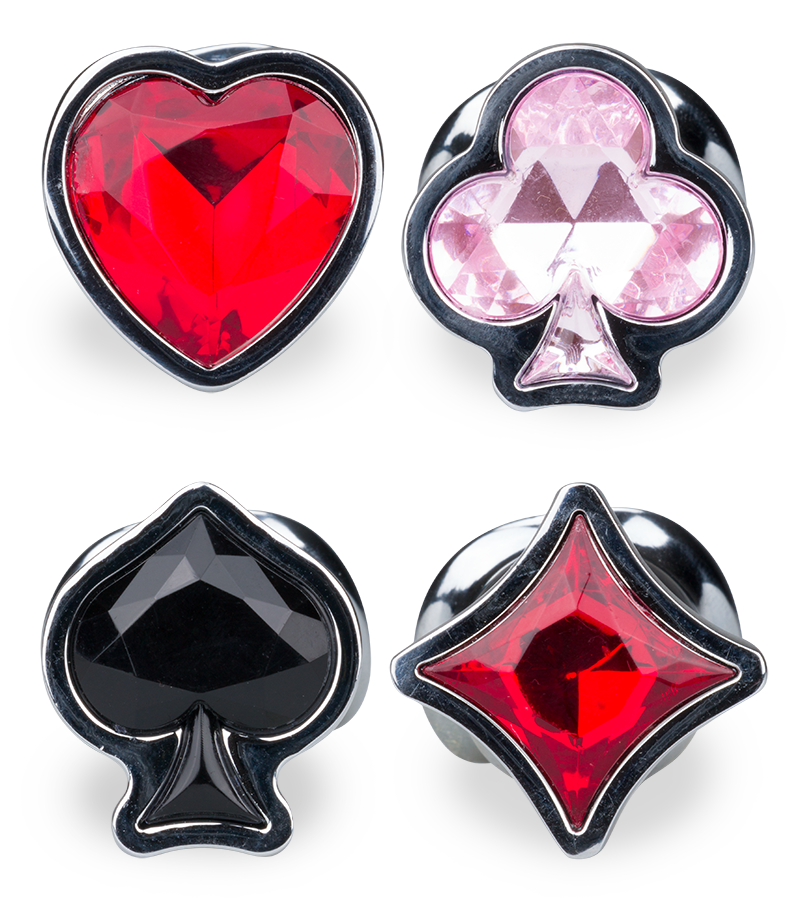 Analplug mit 4 austauschbaren Schmucksteinen Symbols