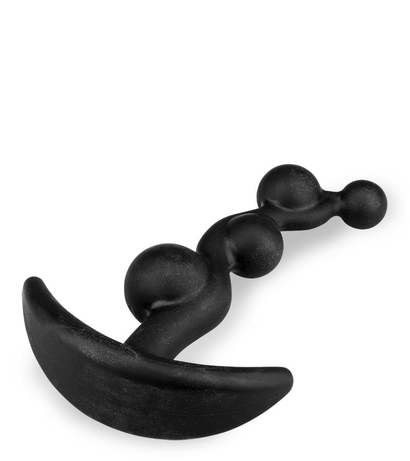 Analplug mit Ankergriff und 4 Kugeln