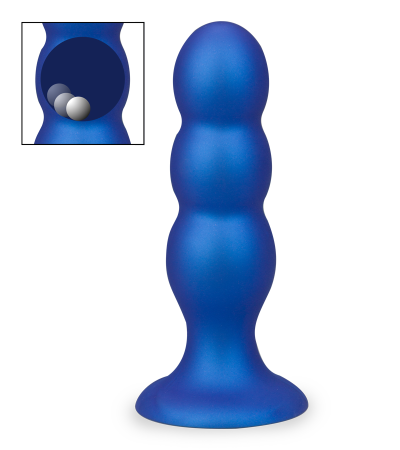Analplug mit Kugeln und Saugfuß Ruthy