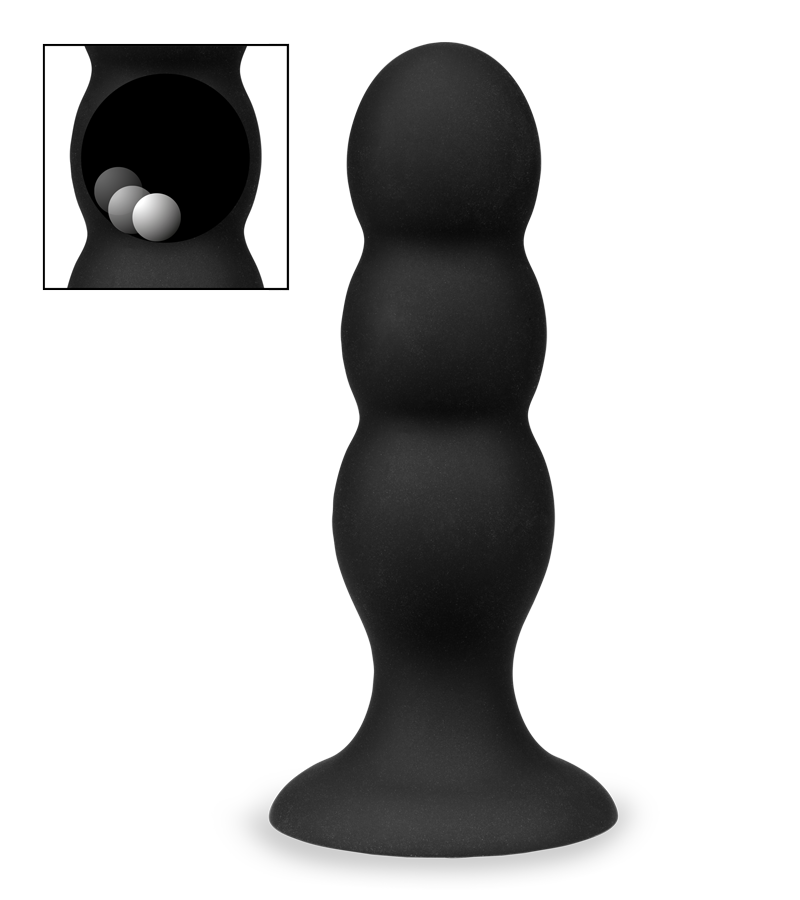 Analplug mit Kugeln und Saugfuß Ruthy