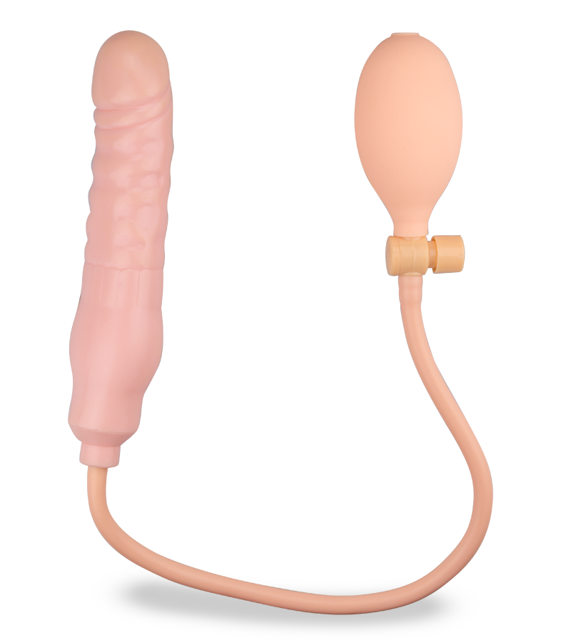 Aufblasbarer Analdildo mit Handpumpe