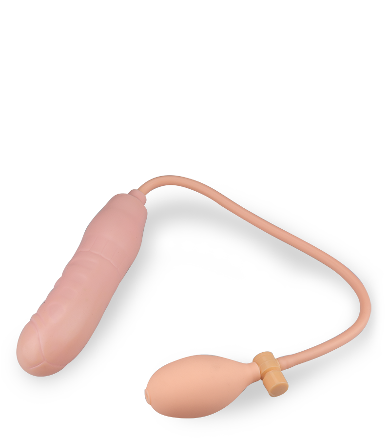Aufblasbarer Analdildo mit Handpumpe