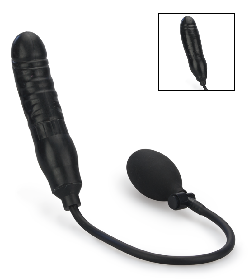 Aufblasbarer Analdildo mit Handpumpe