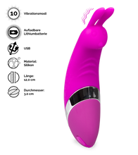 Laden Sie das Bild in den Galerie-Viewer, Aufladbarer Klitoris-Minivibrator Rabbit