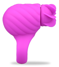 Laden Sie das Bild in den Galerie-Viewer, Aufladbarer Silikon-Penisring mit rotierenden Lamellen