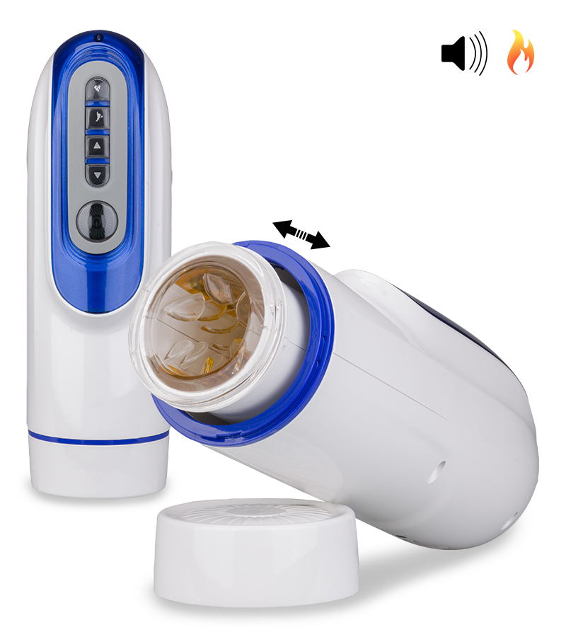 Automatischer Stoß-Masturbator mit Heizung Turbo Dynamo