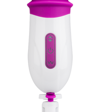 Laden Sie das Bild in den Galerie-Viewer, Automatischer Stoßdildo mit Vibration und Saugfuß