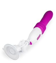 Laden Sie das Bild in den Galerie-Viewer, Automatischer Stoßdildo mit Vibration und Saugfuß