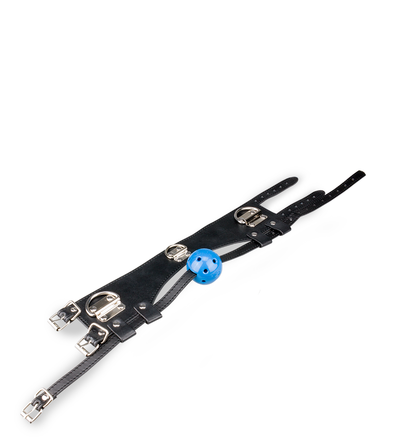 Ballknebel mit Bondage-Halsband