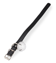 Laden Sie das Bild in den Galerie-Viewer, BDSM-Halsband aus Kunstleder mit großer Glocke