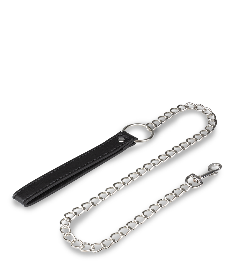 BDSM-Halsband mit O-Ring und Kette