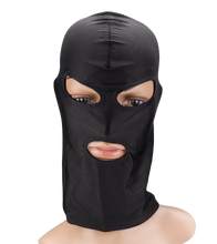 Laden Sie das Bild in den Galerie-Viewer, BDSM-Kopfmaske mit drei Öffnungen