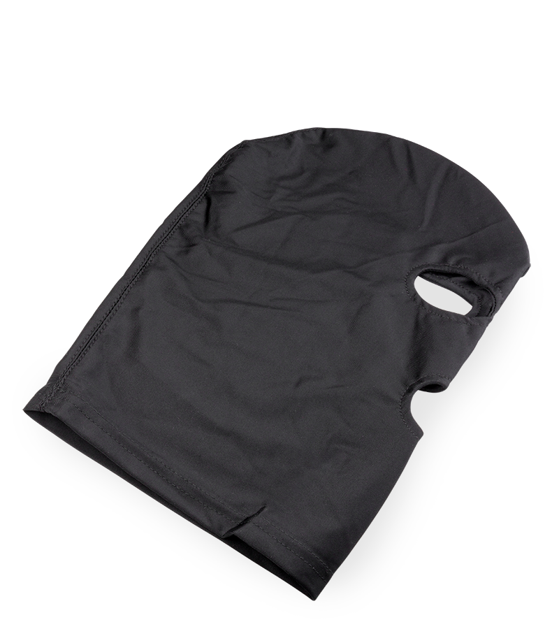 BDSM-Kopfmaske mit drei Öffnungen