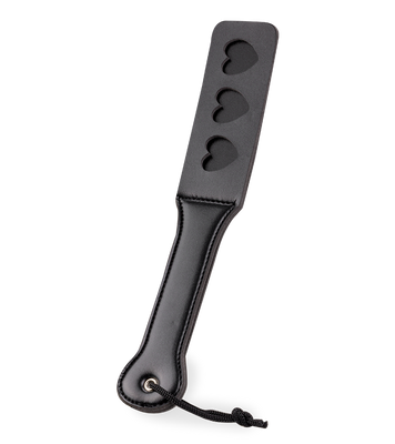 BDSM-Paddle aus Kunstleder mit Herzen