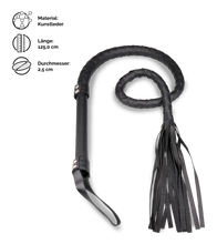 Laden Sie das Bild in den Galerie-Viewer, BDSM-Peitsche aus Kunstleder 125 cm