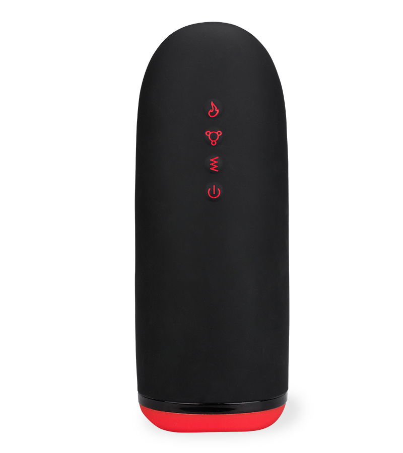 Beheizbarer Masturbator mit Massageperlen und Vibration Billy