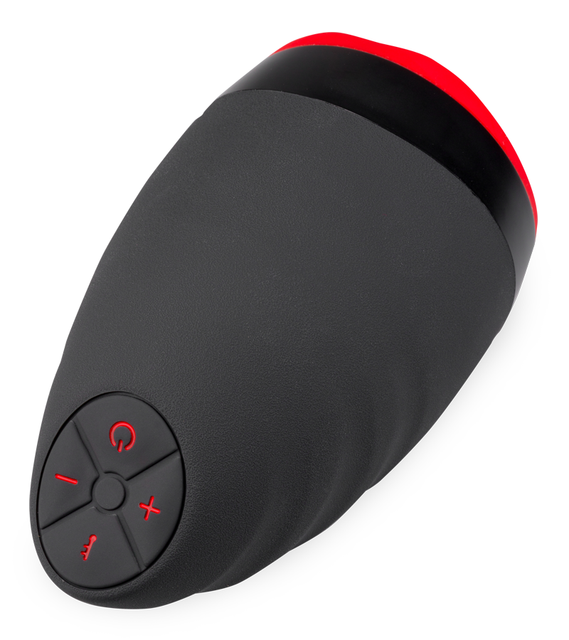 Beheizbarer Vibrationsmasturbator mit Blowjob-Mund