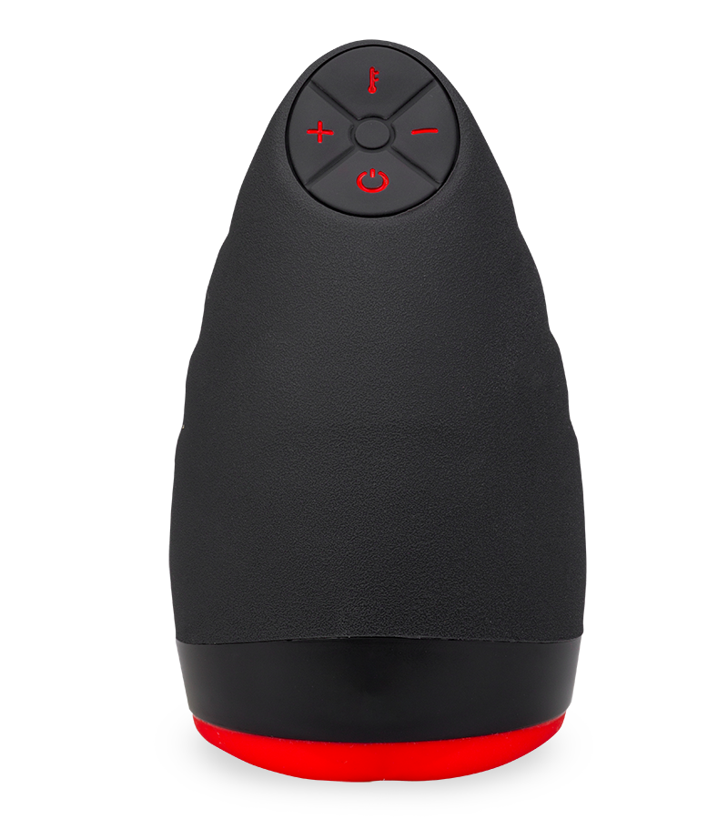 Beheizbarer Vibrationsmasturbator mit Blowjob-Mund