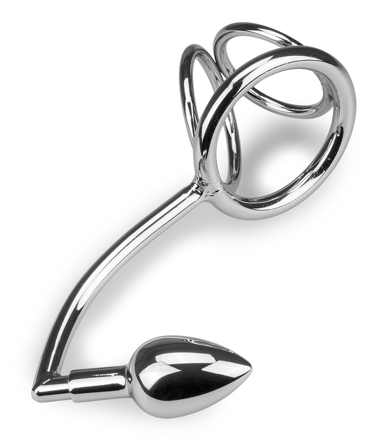 Bondage-Haken mit Dreifach-Cockring Bondy