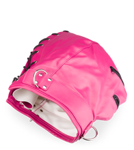 Laden Sie das Bild in den Galerie-Viewer, Bondage-Haube mit Reißverschlüssen an Augen und Mund