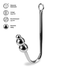 Laden Sie das Bild in den Galerie-Viewer, Bondagehaken mit Perlen Rattlesnake