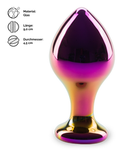 Laden Sie das Bild in den Galerie-Viewer, Buttplug aus Glas Chrome