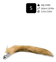 Laden Sie das Bild in den Galerie-Viewer, Buttplug mit Fuchsschwanz aus Kunstfell