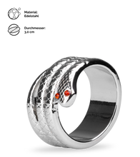 Laden Sie das Bild in den Galerie-Viewer, Cockring aus Edelstahl Medusa