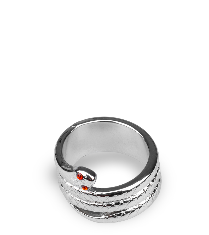 Cockring aus Edelstahl Medusa