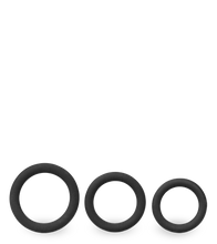Laden Sie das Bild in den Galerie-Viewer, Cockring-Set aus medizinischem Silikon 3-teilig Zoom