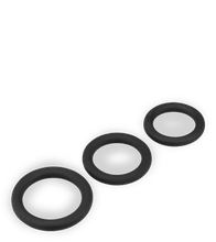 Laden Sie das Bild in den Galerie-Viewer, Cockring-Set aus medizinischem Silikon 3-teilig Zoom