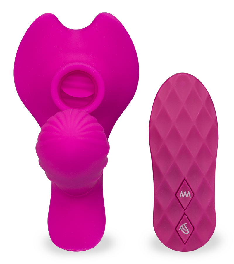 Cunnilingus-Sextoy mit Heizdildo