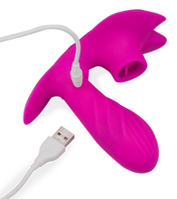 Laden Sie das Bild in den Galerie-Viewer, Cunnilingus-Sextoy mit Heizdildo