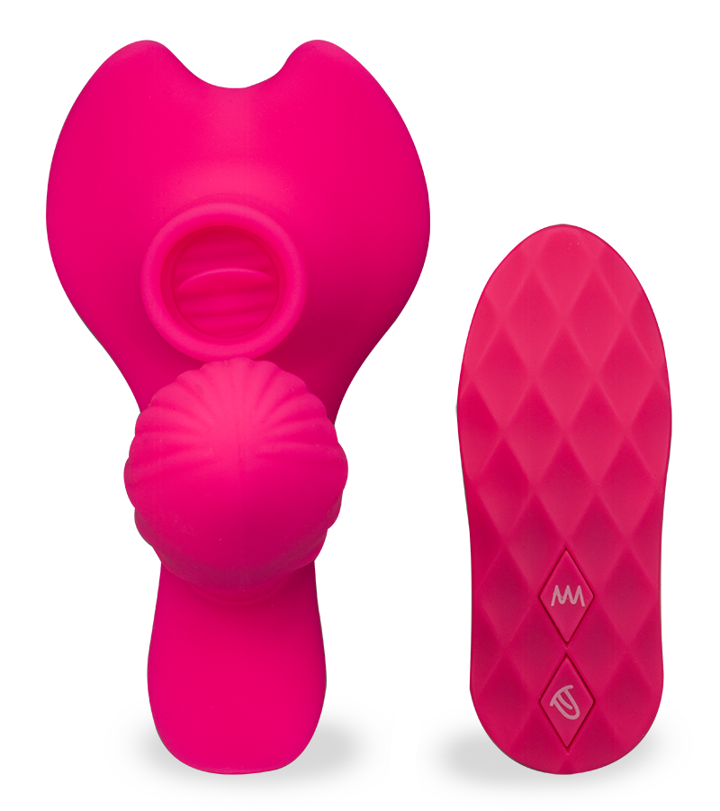 Cunnilingus-Sextoy mit Heizdildo