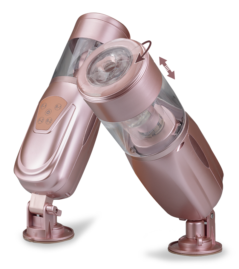 Deluxe Teleskop-Masturbator mit Stoßfunktion