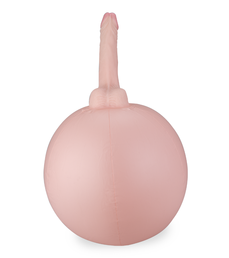 Dildo auf aufblasbarem Kissen
