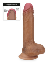 Laden Sie das Bild in den Galerie-Viewer, Dildo mit doppelter Silikonschicht aus Liquid Silicone