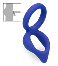 Laden Sie das Bild in den Galerie-Viewer, Doppel-Cockring aus Silikon Moon