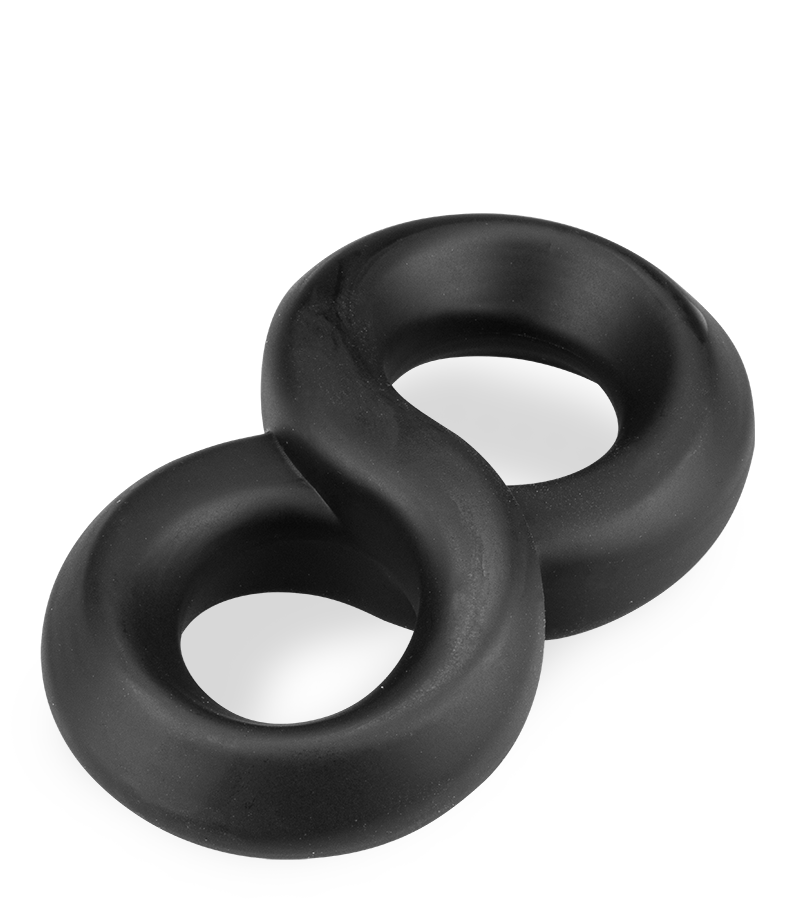 Doppel-Cockring für Penis und Hoden