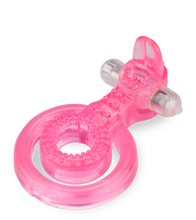 Laden Sie das Bild in den Galerie-Viewer, Doppel-Penisring mit Minizunge und Vibration