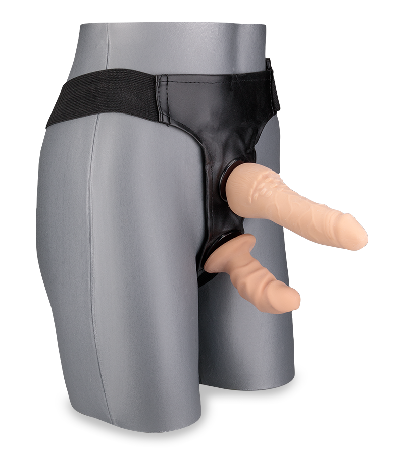 Doppel-Strap-On mit abnehmbarem Dildo