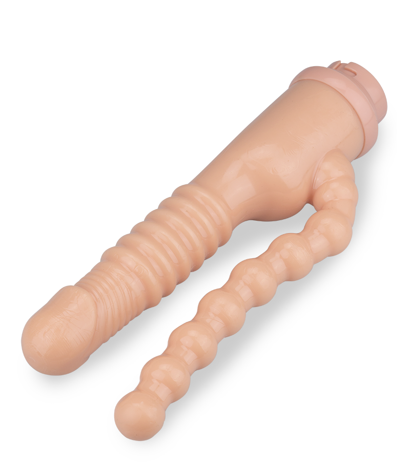 Doppeldildo-Aufsatz für Fickmaschine
