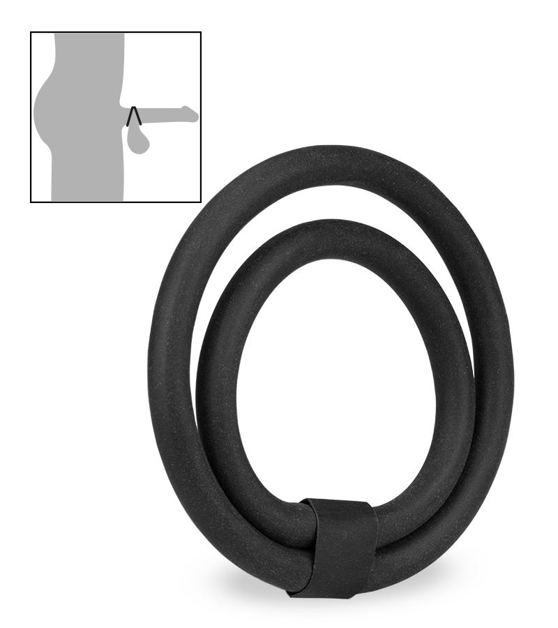 Doppelter Silikon-Penisring
