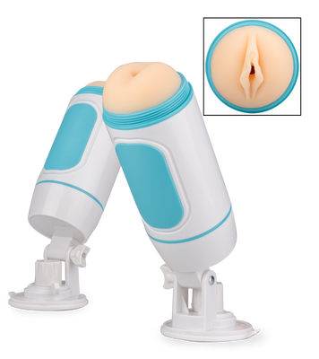 Double-Hole-Masturbator mit Saugfuß Sometimes