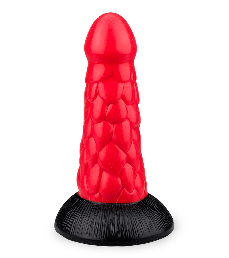 Dragon Dildo mit Schuppen und Saugnapf 18,5 cm
