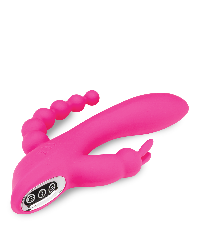 Dreifach-Rabbit mit Analkugeln