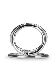 Laden Sie das Bild in den Galerie-Viewer, Dreifacher Cockring aus Edelstahl Holdy