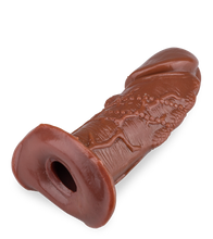 Laden Sie das Bild in den Galerie-Viewer, Dunkelhäutiges Penis-Sleeve mit großer Eichel
