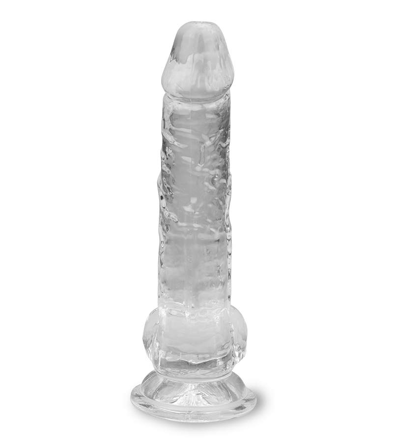 Durchsichtiger Saugnapf-Dildo Casper