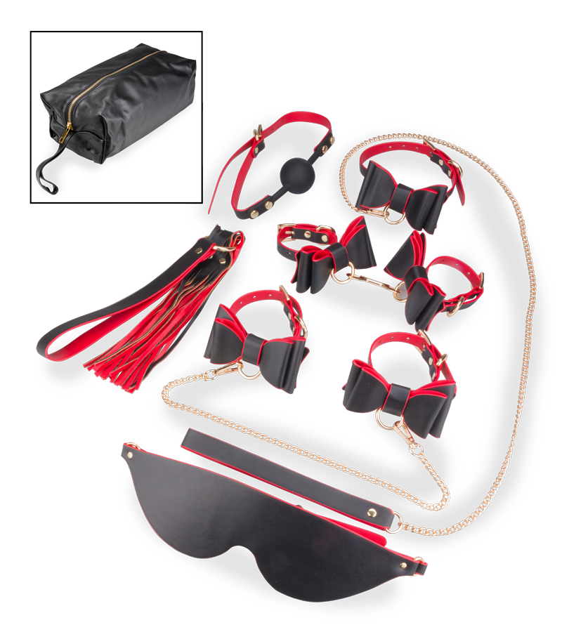 Edles BDSM-Set 7-teilig mit Aufbewahrungstasche